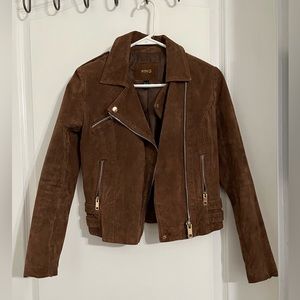 Leather moto jacket